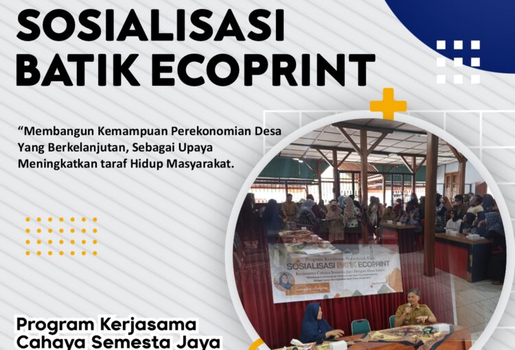 Sosialisai Batik Ecoprint