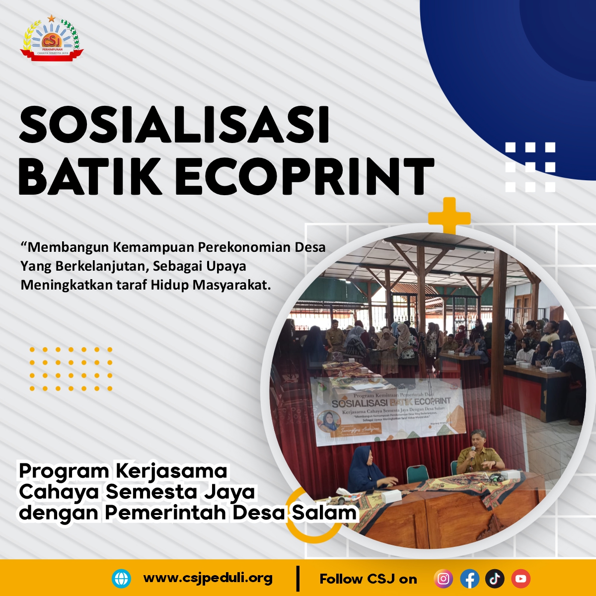 Sosialisasi Batik Ecoprint