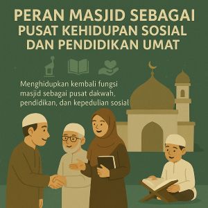 Menghidupkan Peran Masjid sebagai Pusat Kehidupan Sosial dan Pendidikan Umat